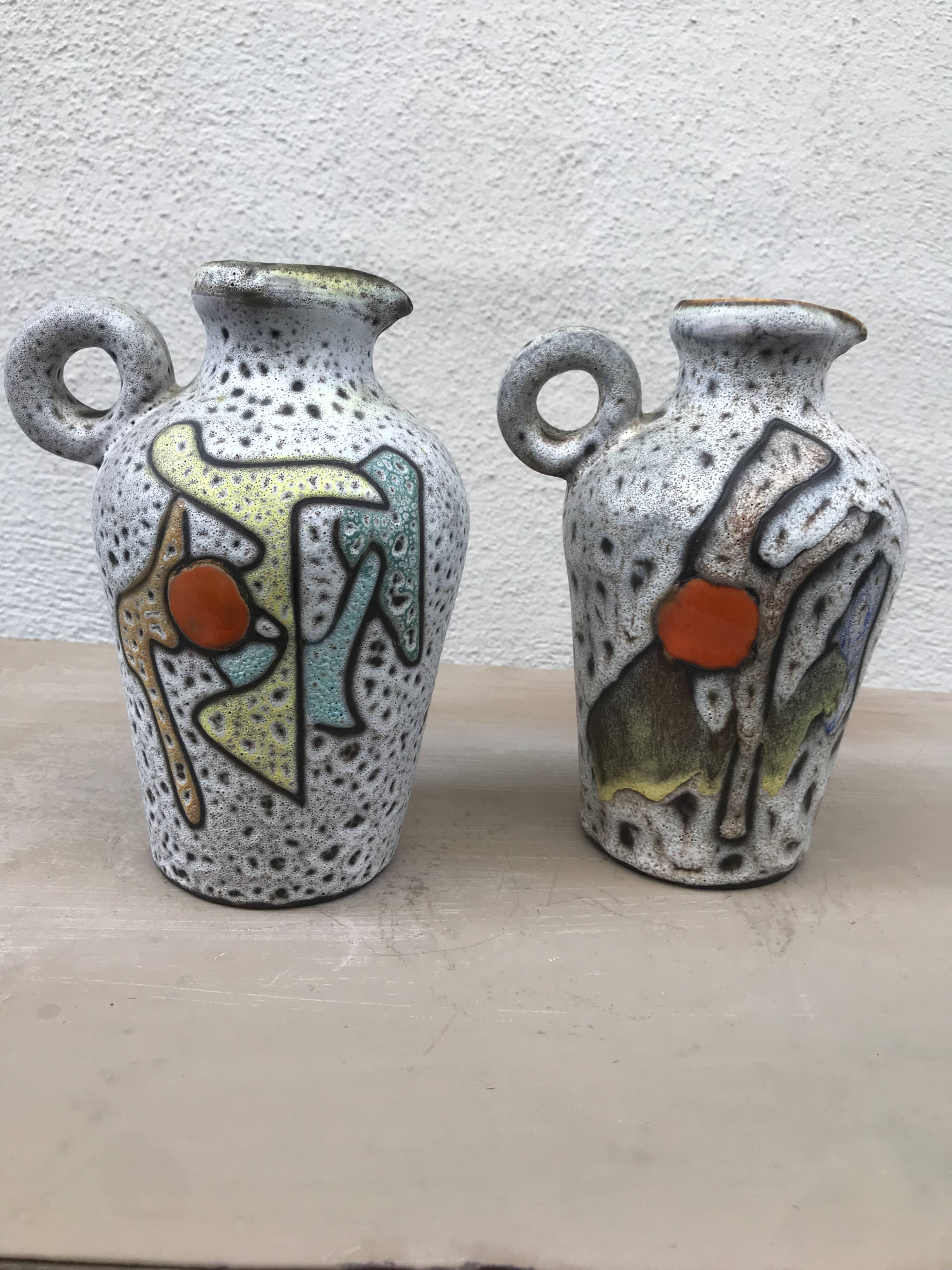Paire de vases, pichets Marius Bessone