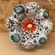Antique Ashtray VALLAURIS Style Speckled Ceramic Vintage