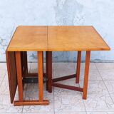 Scandinavian beech drop-leaf table