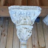 Stand, corbel, wall console (small) in stucco leaf ornament