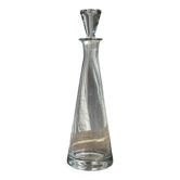 Conical glass carafe with stopper H32.5