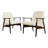 Vintage Armchairs Designed By H. Lis, Poland, 1960's, Set Of 2