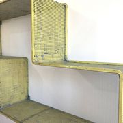 "Dedal" shelf by Mathieu Matégot / vintage 1950 / Yellow