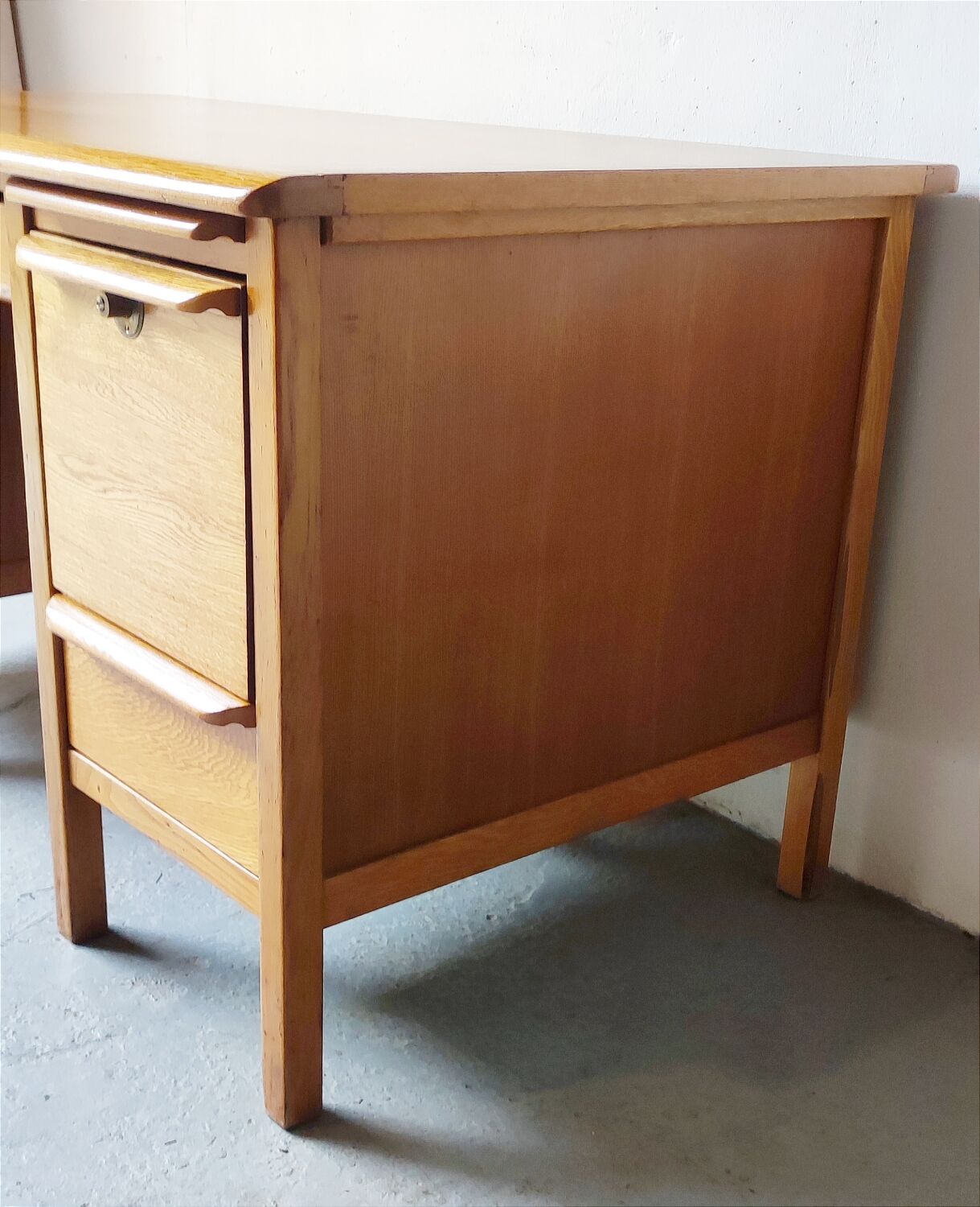 Scandinavian light oak desk