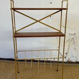 Vintage magazine shelf