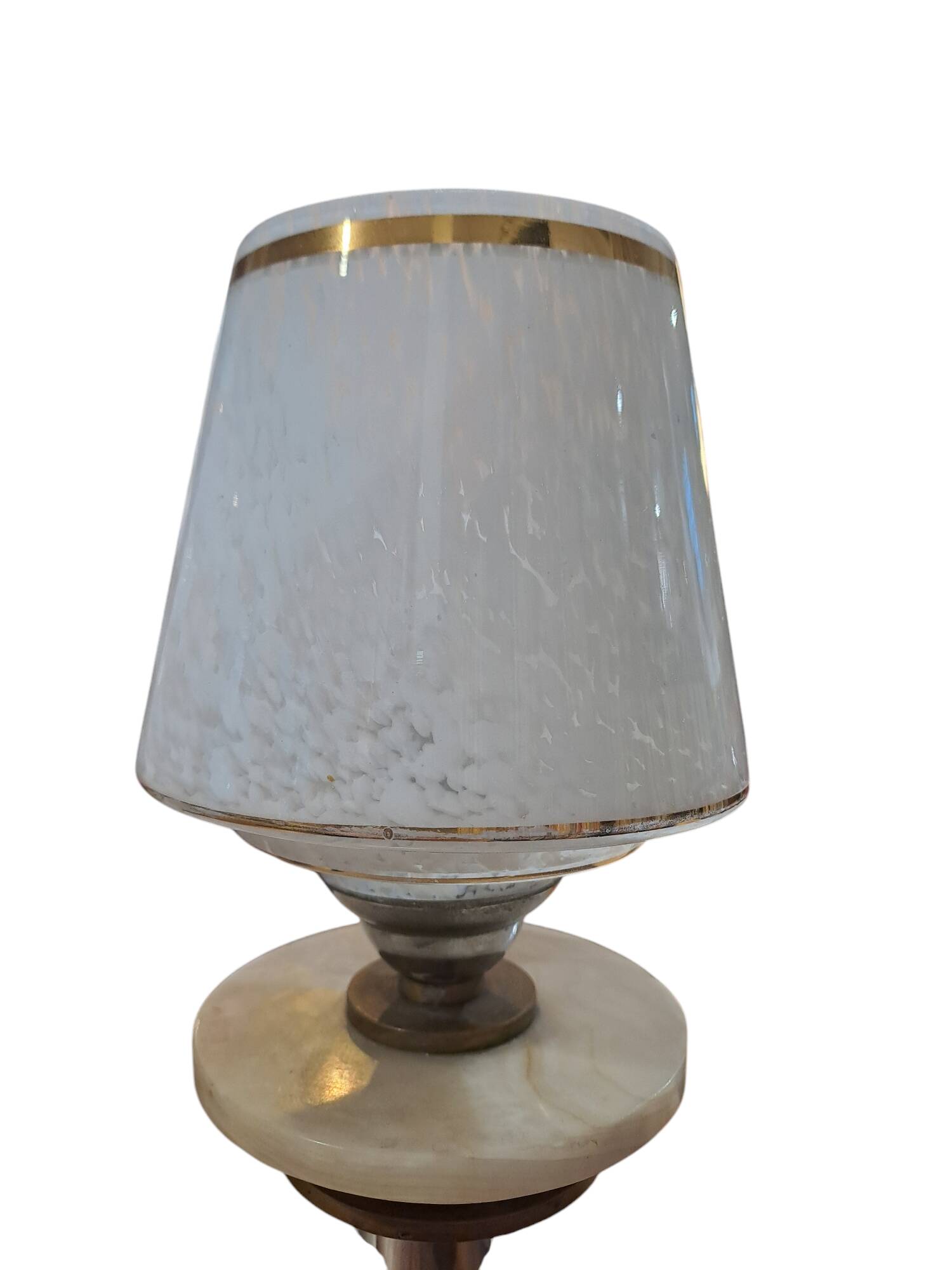 pair of art eco / onyx and Murano glass bedside tables