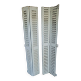Louvered wooden shutter