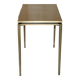 Bureau d'écriture moderne milieu du siècle Cartier Paris bronze cuir