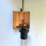 Applique murale Art Déco scandinave en métal/cuivre vintage