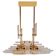 Midcentury Modern Brass and Murano Glass Ceiling Lamp by Rafaél Tormo 1970