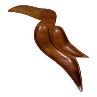 Appetizer dish representing a wooden bird in Guyana