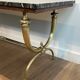 Neoclassical coffee table in brass and marble by Raymond Subes