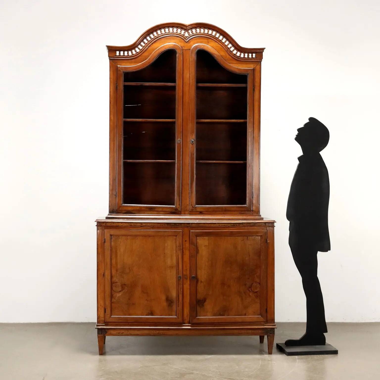 Antique walnut buffet in neoclassical style, 19th century