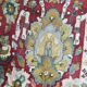 Large carpet old Agra French Janus point made Lily hand 250 X 350 CM