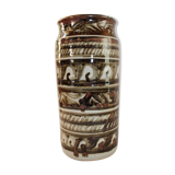 Vase en grès signé JC Vallée
