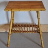 Vintage bamboo side table