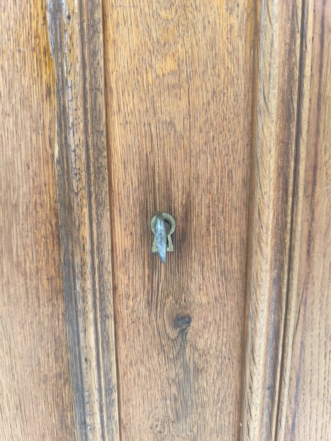 Louis Philippe linen cupboard in blond oak