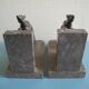 pair of art deco greyhound bookends bronze marble antique pair of bookends