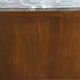 Wooden cabinet with doors, richly inlaid with floral patterns, Louis XV style.