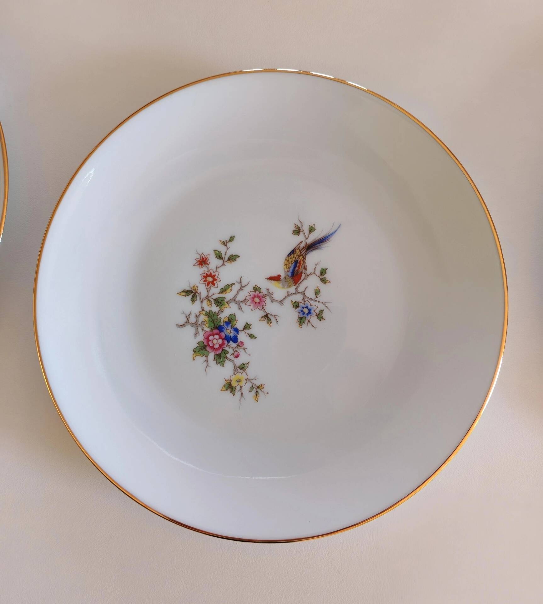 Set of 12 Limoges LP bee plates