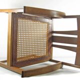 Antique Art Nouveau oak armchair Austria / Germany c.1910