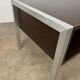 1970s coffee table in teak and aluminium