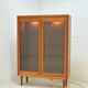 Danish solid teak display cabinet 1960s Scandinavian vintage