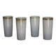 Ceramic cup set signed by Jean Austruy X 4, large ceramic cup.
