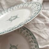 6 assiettes plates en terre de fer "Sagittaires" Gien