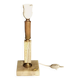Onyx and Travertine Table Lamp Base