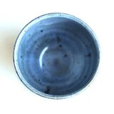 Bol bleu en grès, années 70