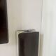 Set of 5 vintage shuttered wall lights, brown, France 1970