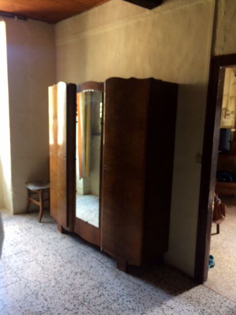 Walnut art deco wardrobe 1930s