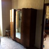 Walnut art deco wardrobe 1930s