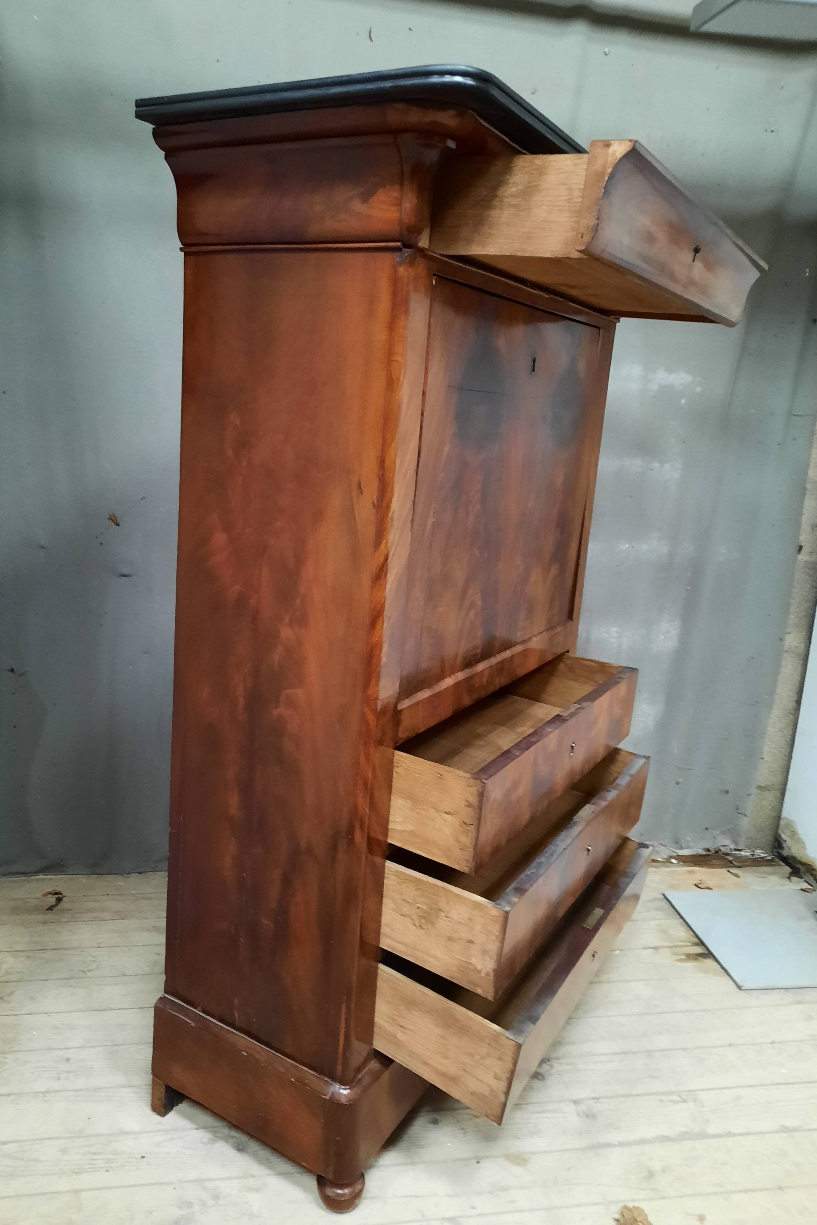 Louis Philippe mahogany secretary