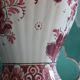 Lampe en céramique vintage rouge holland
