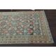 Vintage Turkish Oushak Handmade Wool Cotton Brown Runner Rug 118x301
