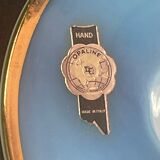 Opaline cognac glass shaped vase 20.5 cm