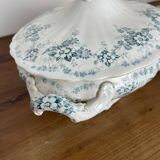 Plat couvert, légumier en faïence de Maastricht modèle Clara