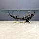Brass bonsai coffee table by Willy Daro, 1970s