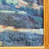 Oil painting - landscape by H. Guignabaudet