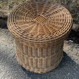 Corbeille à linge en rotin