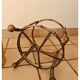 Pot de fleurs vintage en laiton faux bambou Maison Bagues