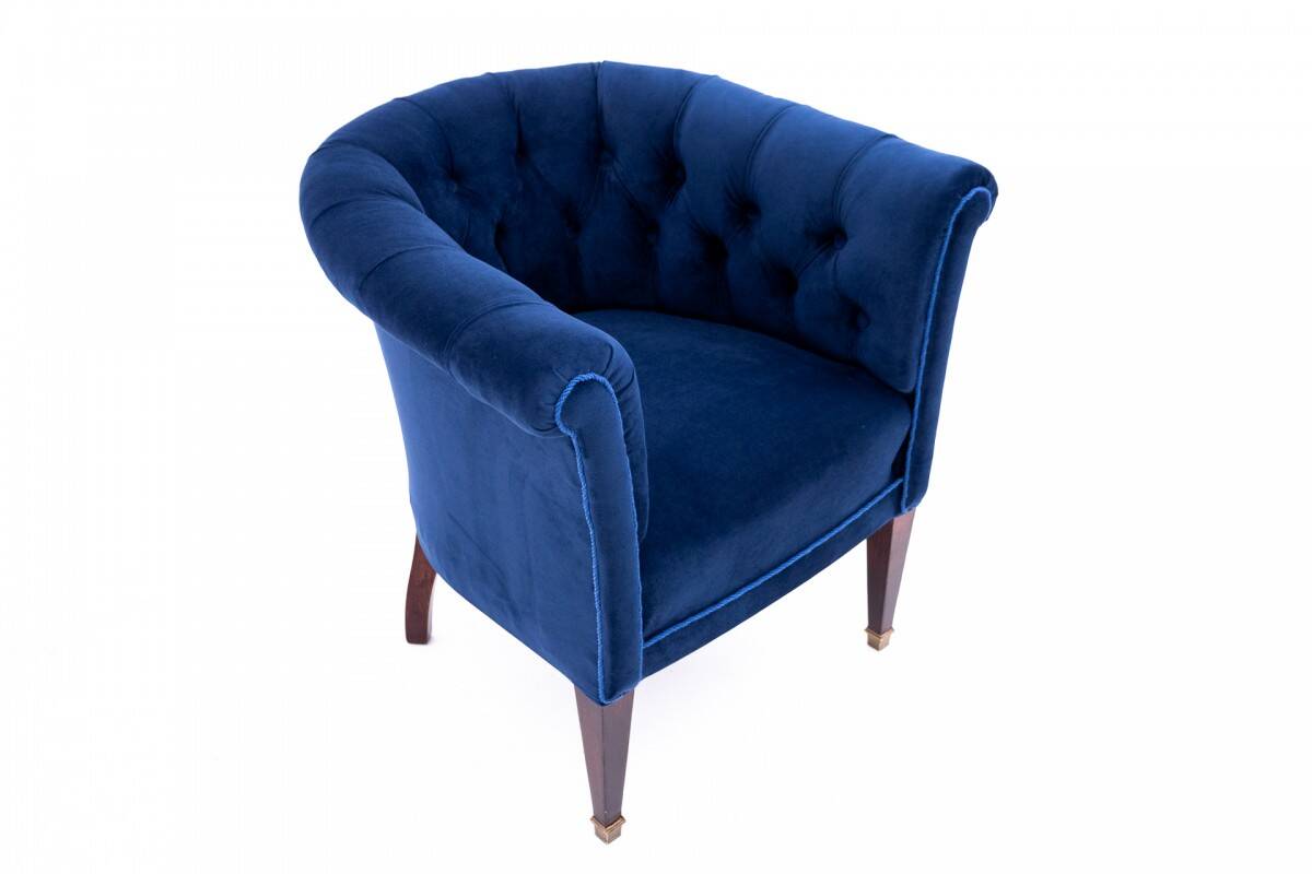 Antique armchair, Northern Europe, early 20th century. After renovation.