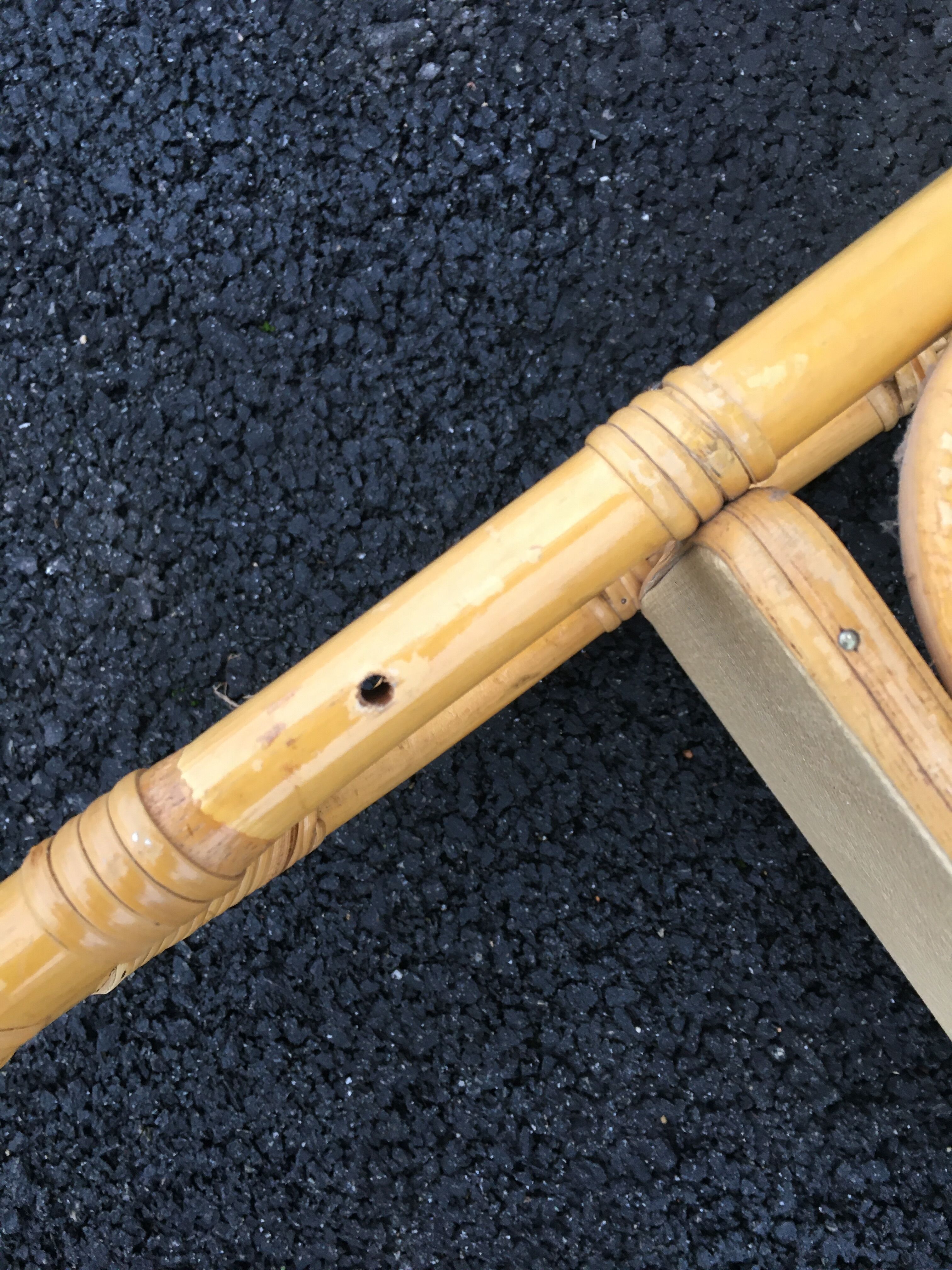 60'S rattan wall shelf