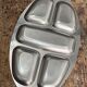 Large compartmented appetizer platter Inox 18/10 vintage