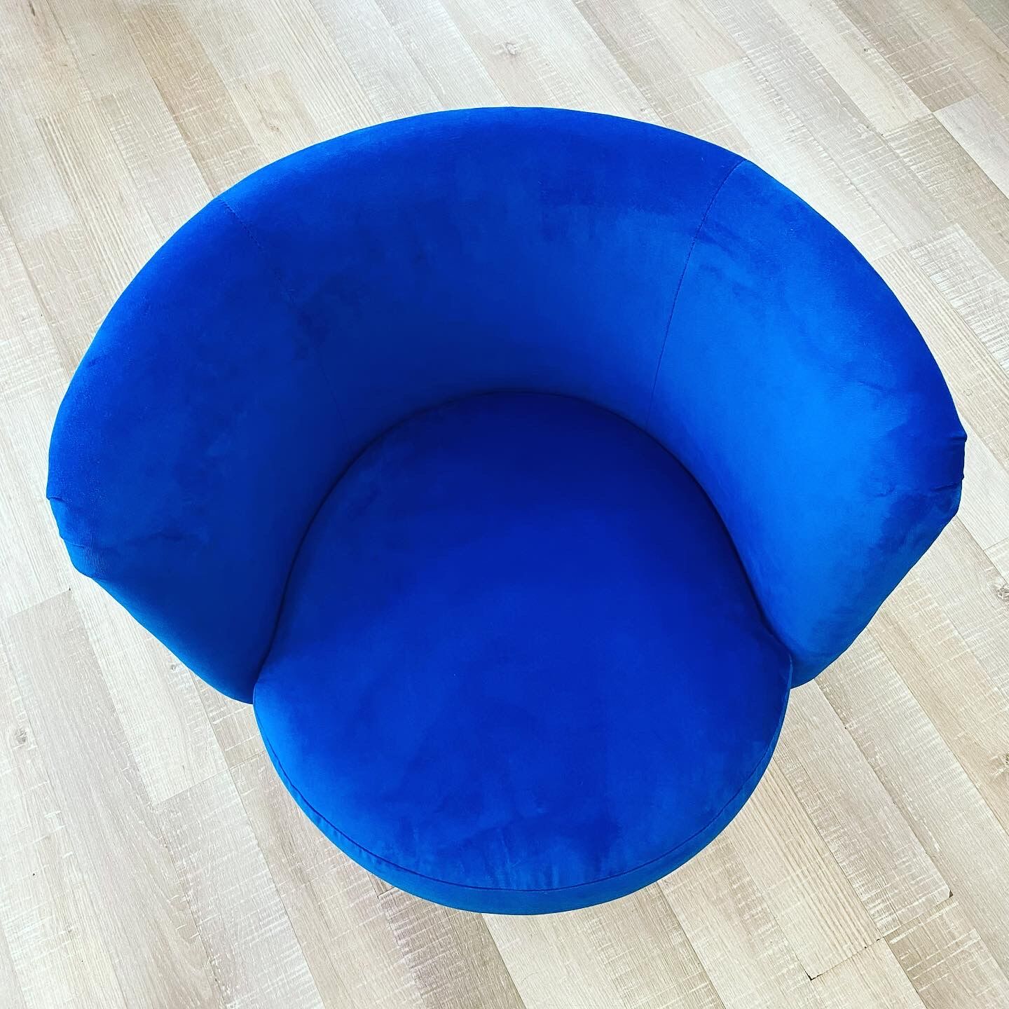 Pair of Retro Armchairs in Blue