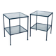 Minimalist Two-Tier Side Tables, Belgium, 1960s, Set of 2