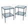 Minimalist Two-Tier Side Tables, Belgium, 1960s, Set of 2
