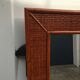 Miroir en bambou et rotin